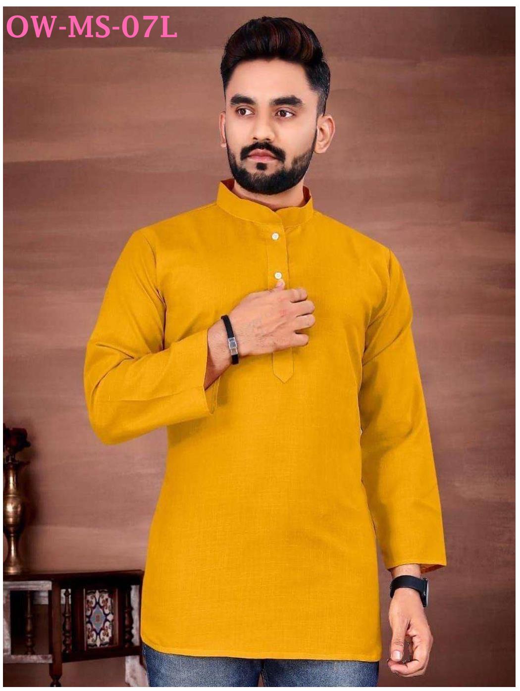 Sto 7Xl Casual Wear Cotton Blend Men’S Solid Kurta Collection