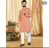 S To 7Xl Men’S Cotton Kurta &Payjama Lurex Work Concept