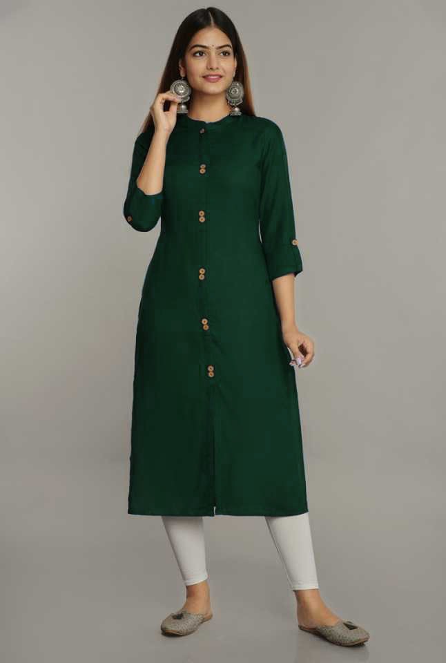 Women’s Woven Rayon Kurti | Soft & Comfortable Fabric