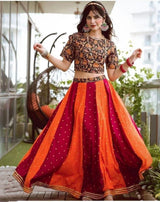 Wedding Special Printed Blouse & Lehenga Set