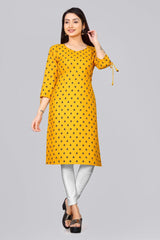 Crepe Printed Kurti Top For Women's/Krep dicetak kurti atas untuk wanita