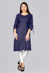 Crepe Printed Kurti Top For Women's/Krep dicetak kurti atas untuk wanita