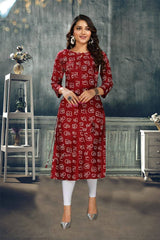 Tamil Letter Readymade Kurti in Cotton/Tamil Surat Readymade Kurti Dalam Kapas