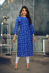 Tamil Letter Readymade Kurti in Cotton/Tamil Surat Readymade Kurti Dalam Kapas