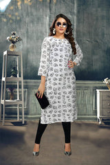 Tamil Letter Readymade Kurti in Cotton/Tamil Surat Readymade Kurti Dalam Kapas