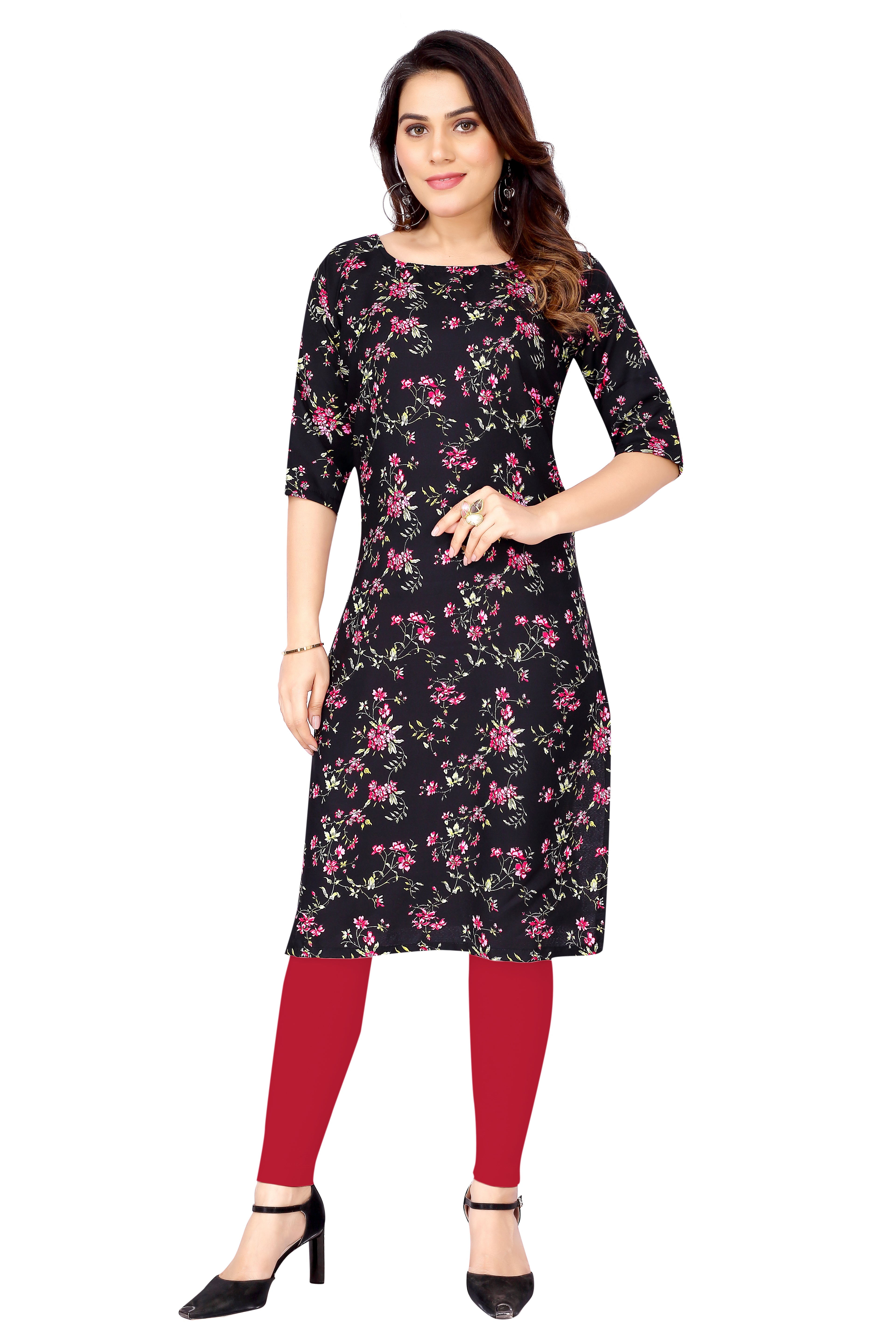 Daily Wear Stylish Crepe Digital Printed Kurti