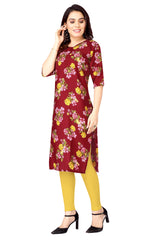 Daily Wear Stylish Crepe Digital Printed Kurti