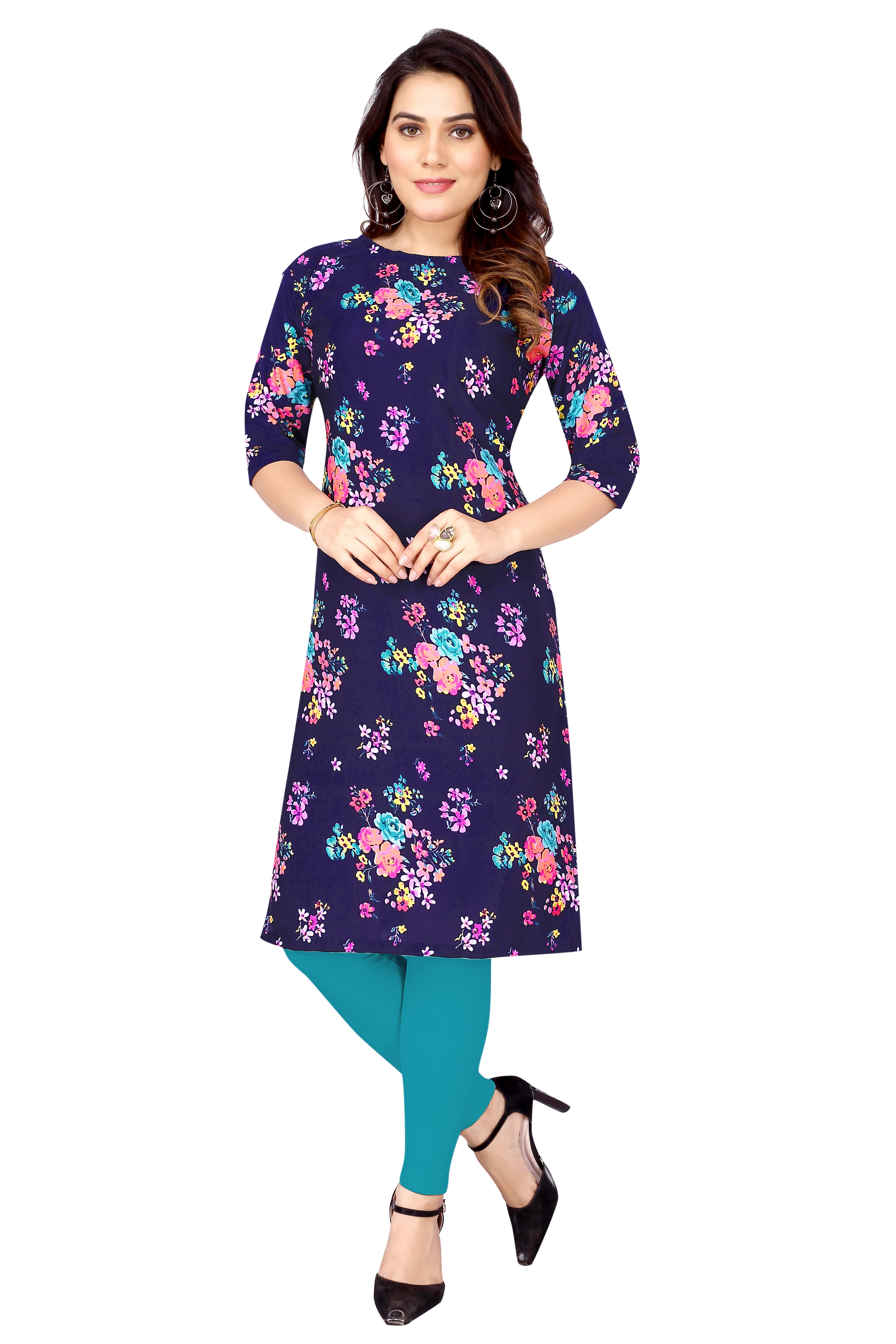 Daily Wear Stylish Crepe Digital Printed Kurti