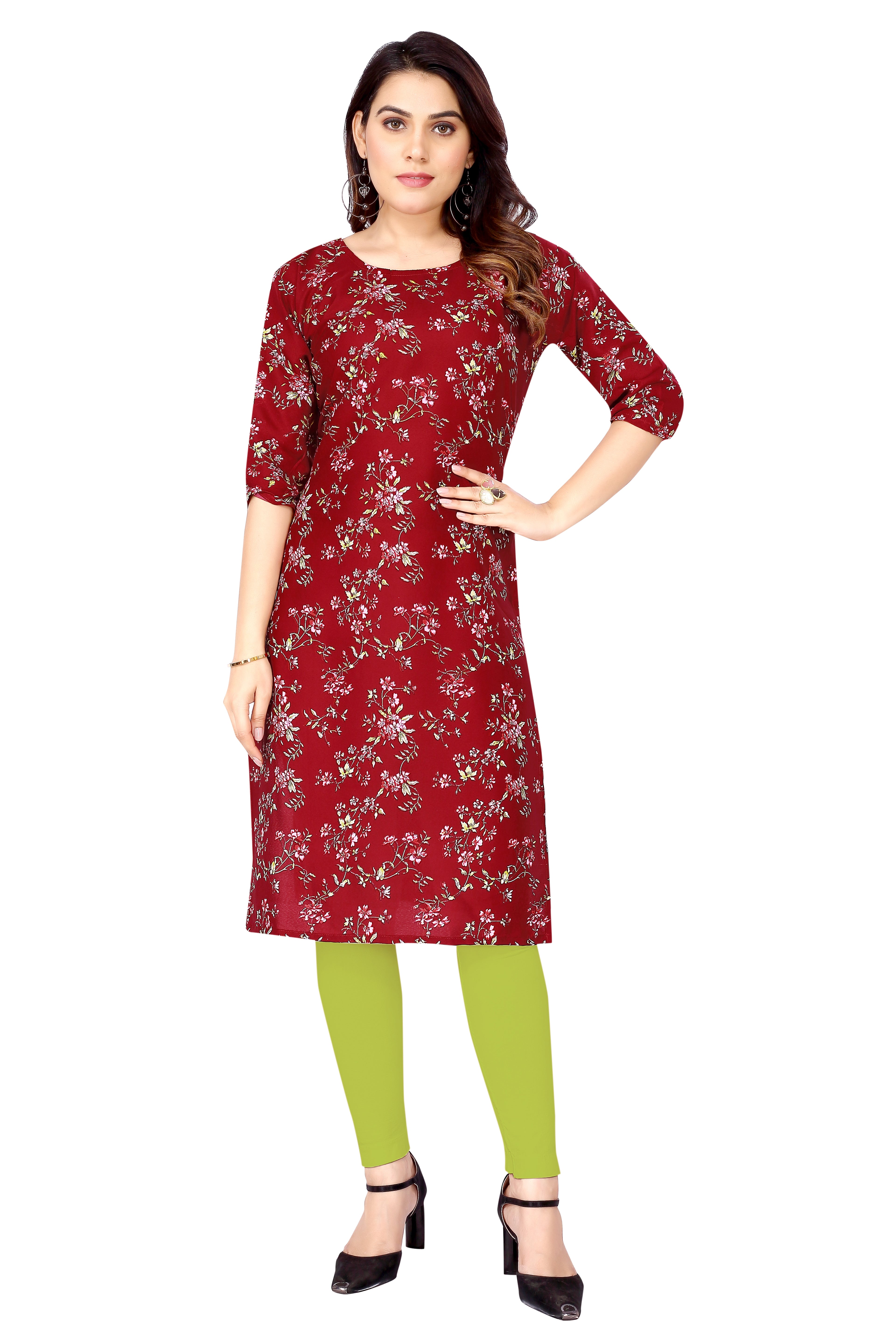 Daily Wear Stylish Crepe Digital Printed Kurti