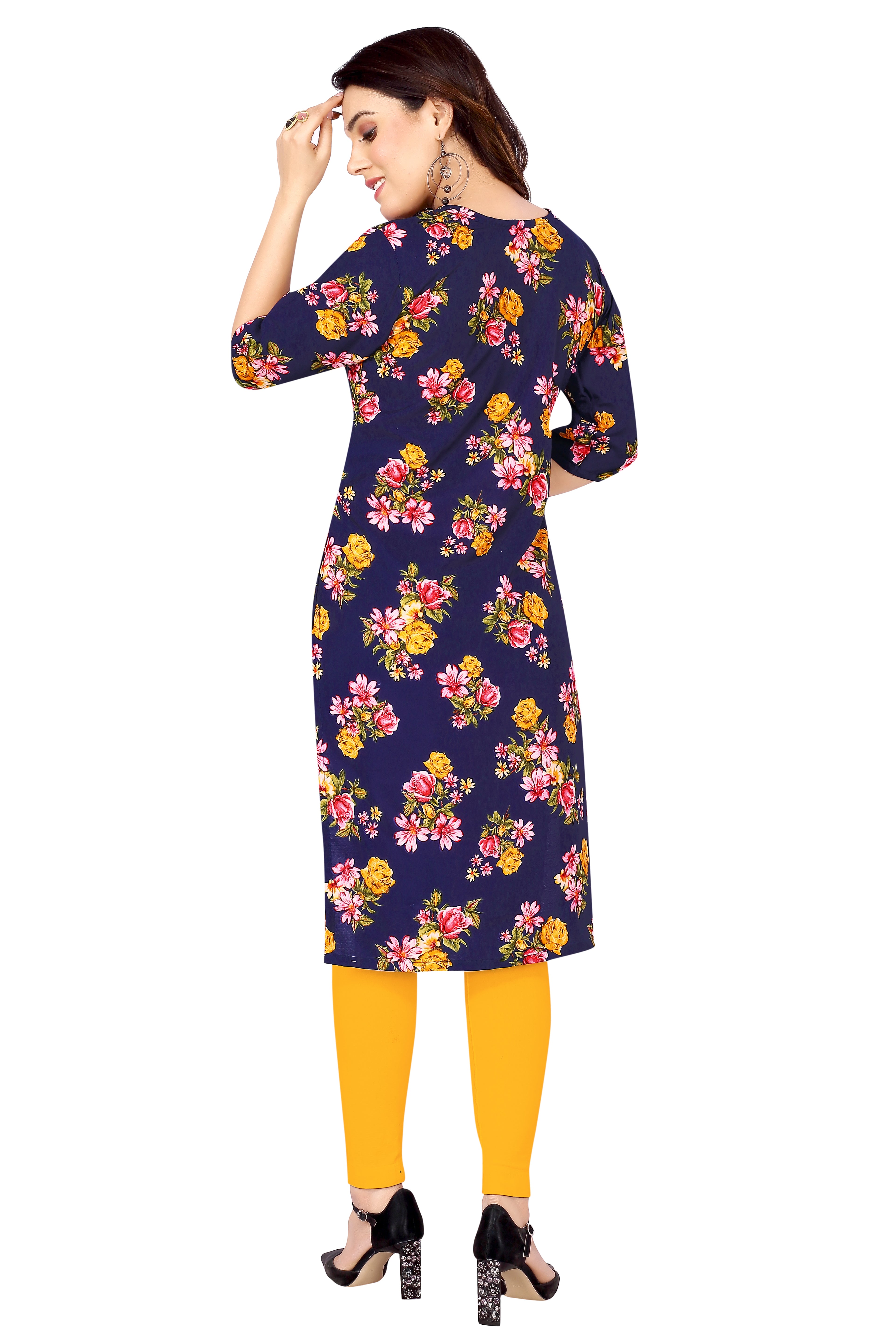 Daily Wear Stylish Crepe Digital Printed Kurti