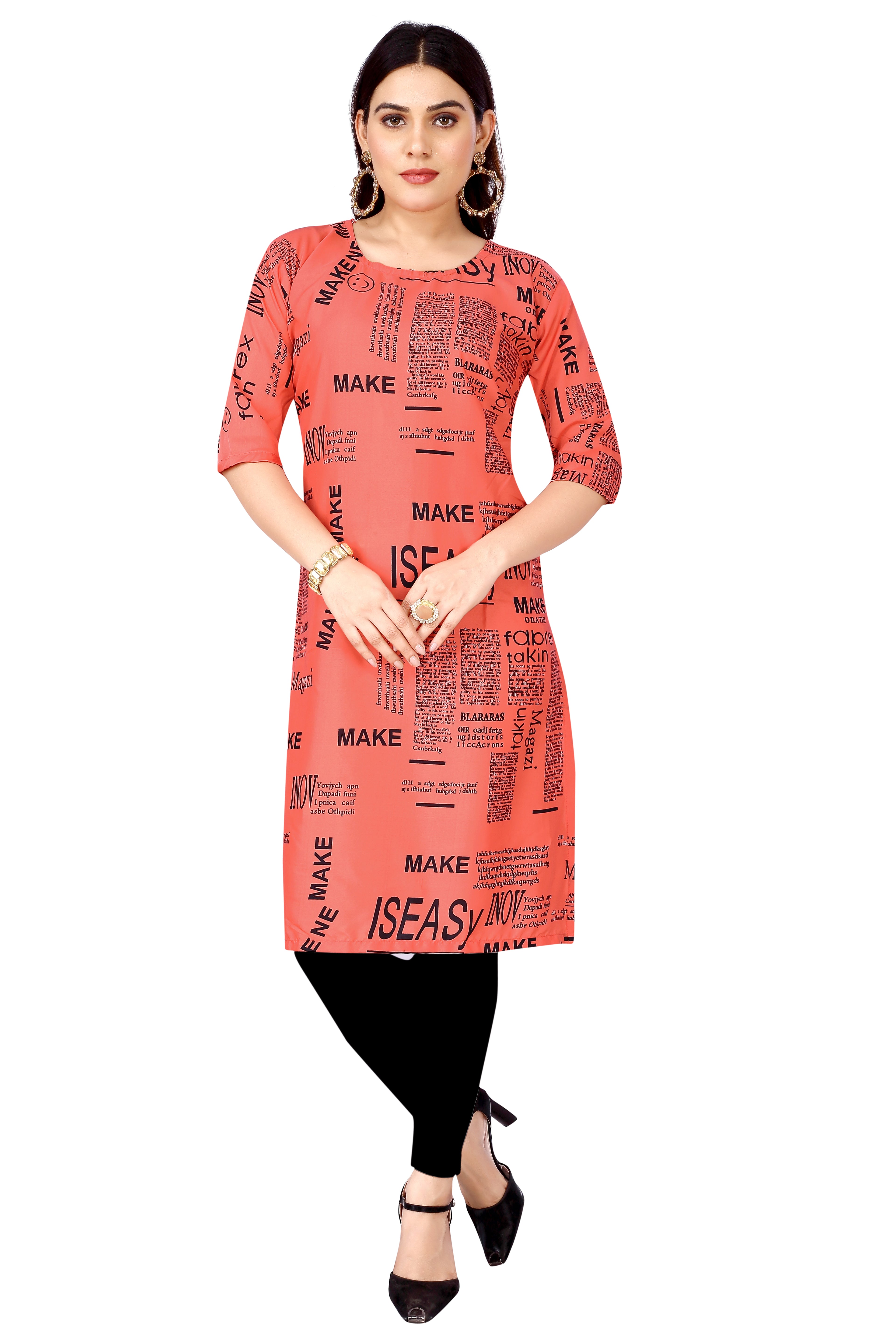 Daily Wear Stylish Crepe Digital Printed Kurti