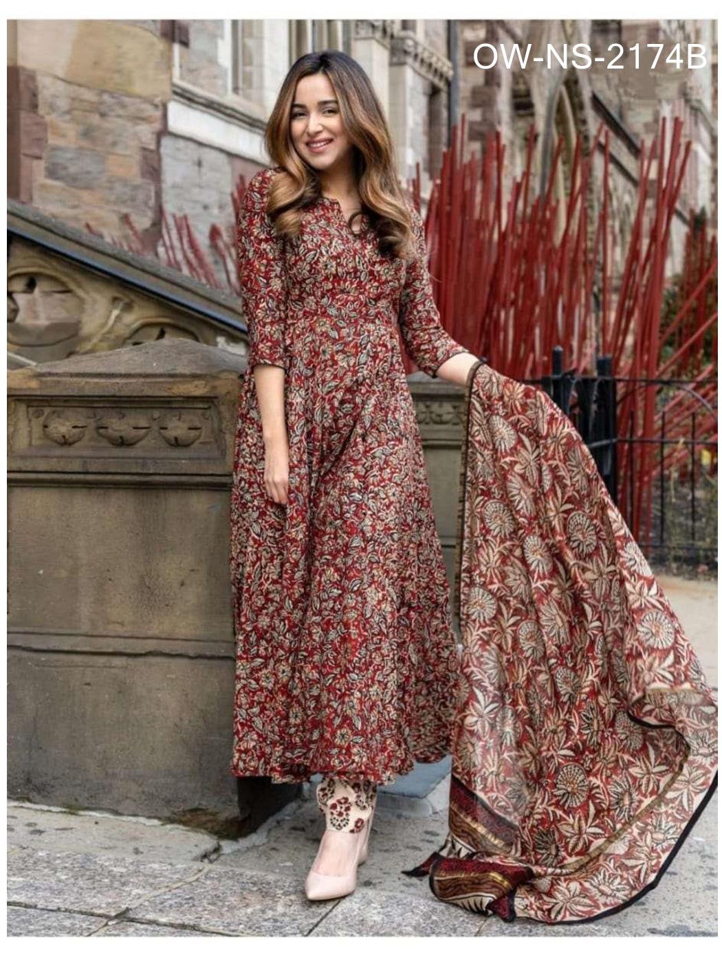 Rayon Digital Printed Kurti, Pant, and Dupatta Set