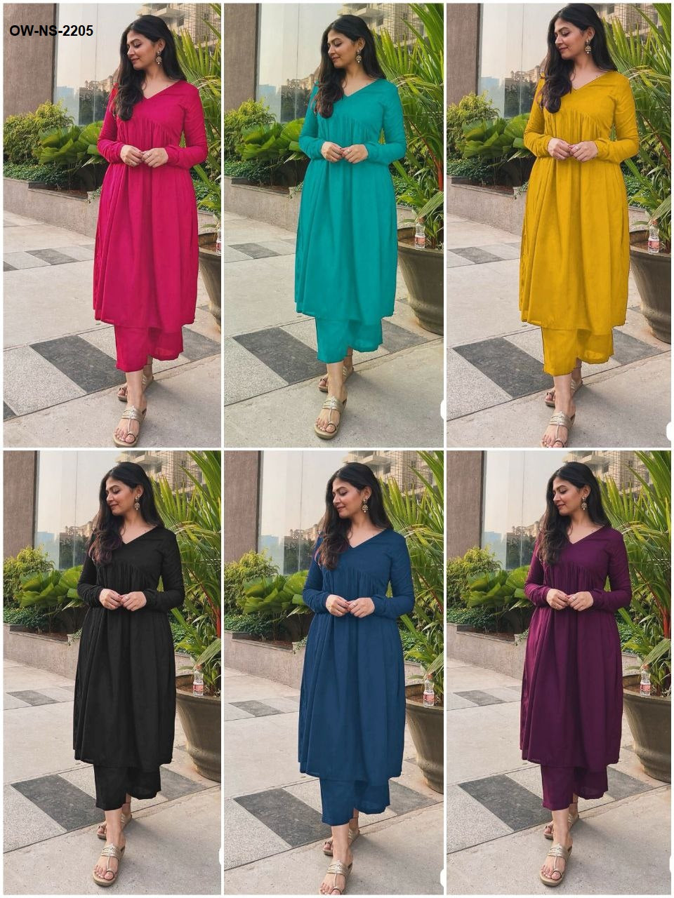 Keselesaan Kurti Dan Seluar Kapas Berkelas Baharu dan kelihatan bergaya