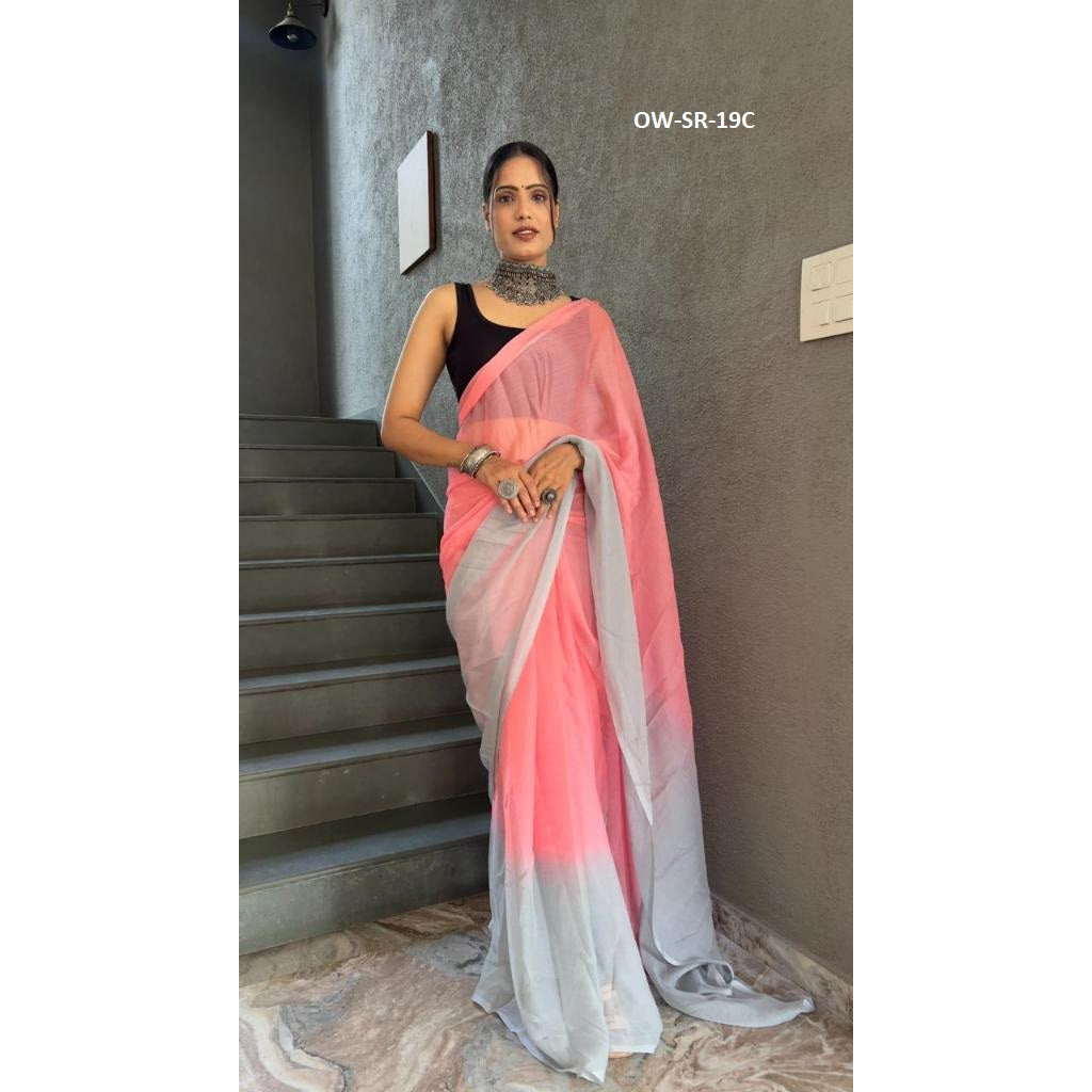 Presenting Colourful Ready to Wear 1-minute Saree