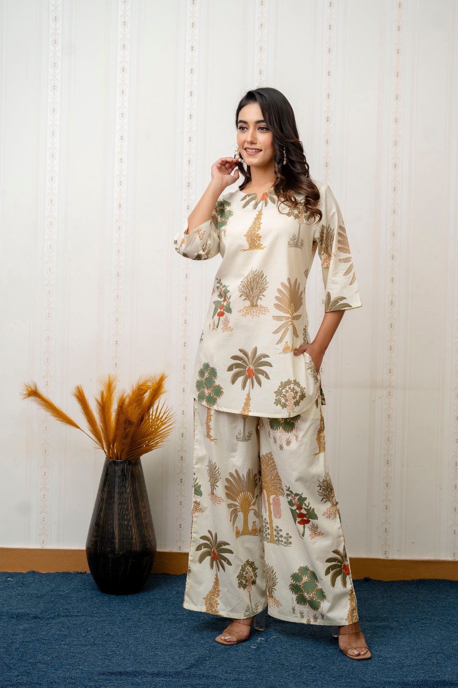 Garden Breeze Rayon Co-ord set