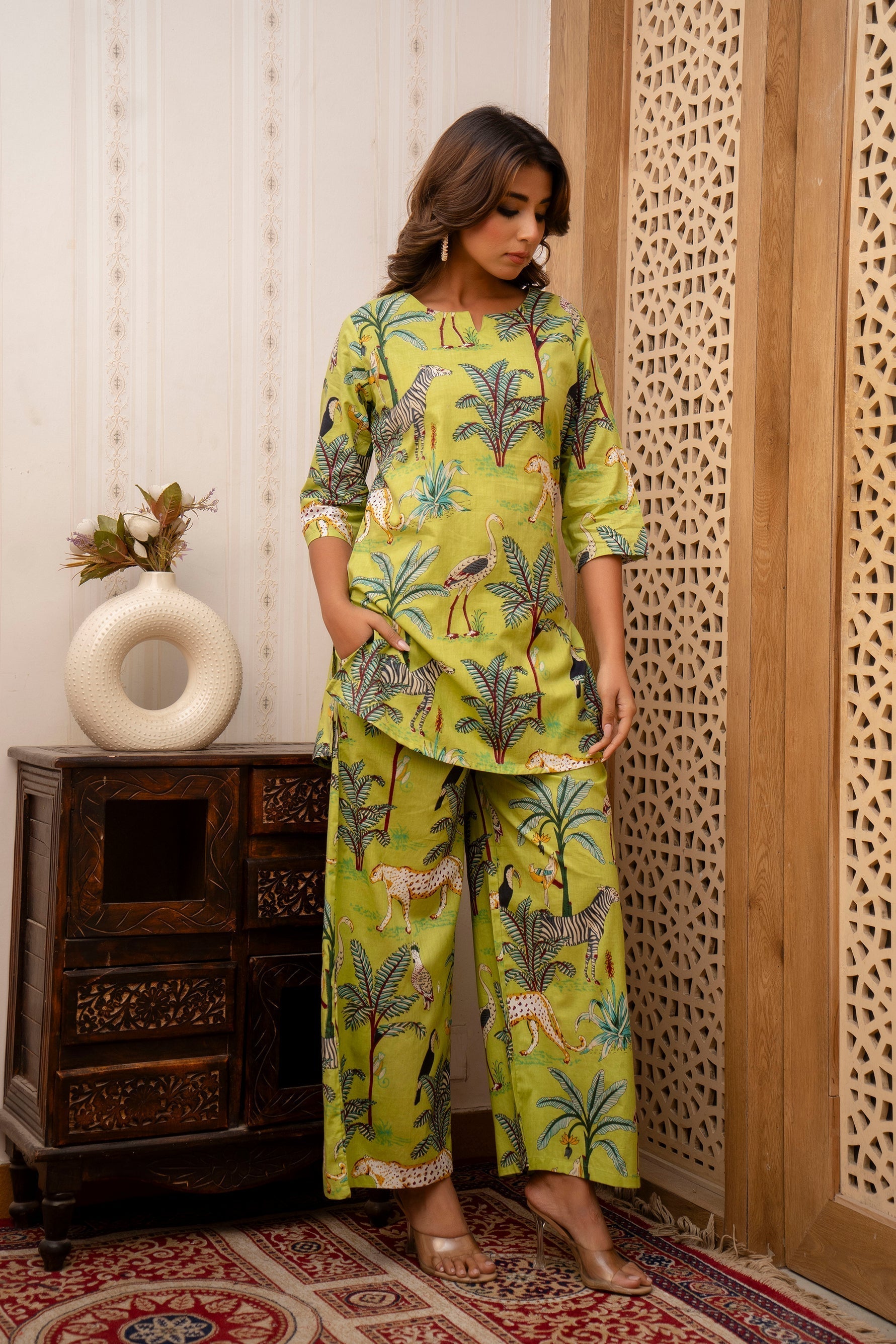 Wander the World in Style Rayon Co-ord set