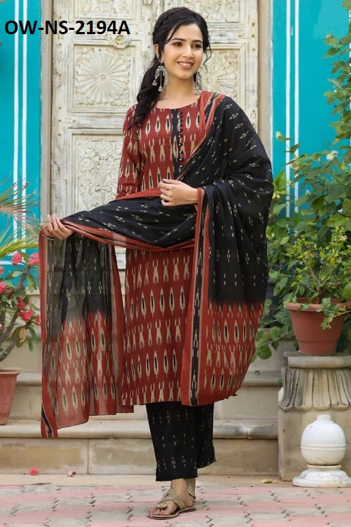 Vibrant Cotton Blend Printed Suit Set for Women