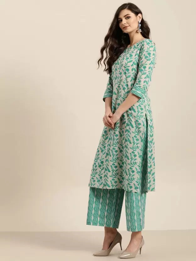 Stunning Women's Printed Kurti & Pant Set