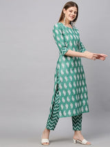 Cotton Printed Kurti and Pant Set for Comfortable Everyday Wear