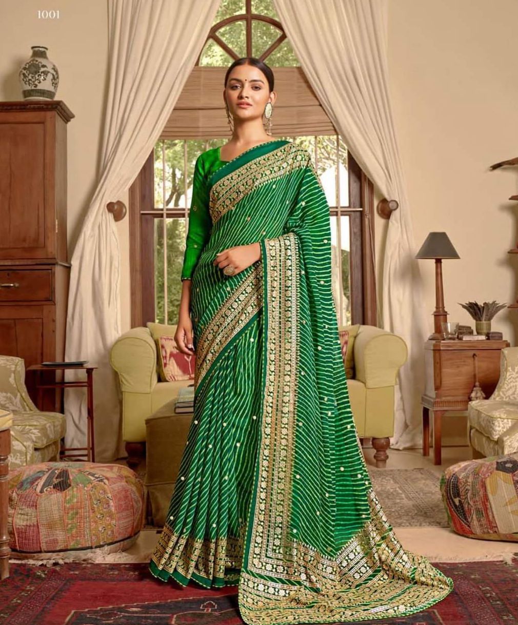 Presenting new beautiful georgette saree