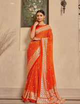 Presenting new beautiful georgette saree