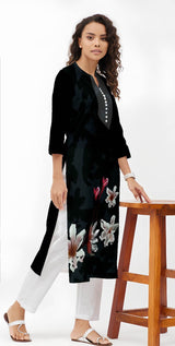 Daily Wear Stylish Crepe Digital Printed Kurti