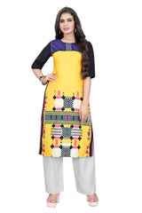 Daily Wear Stylish Crepe Digital Printed Kurti