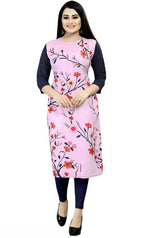 Daily Wear Stylish Crepe Digital Printed Kurti