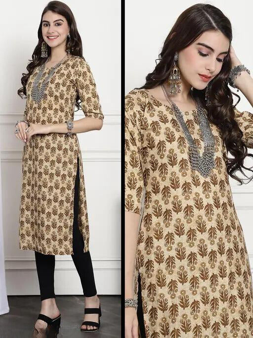 Digital Print Rayon Kurti - Stylish & Comfortable