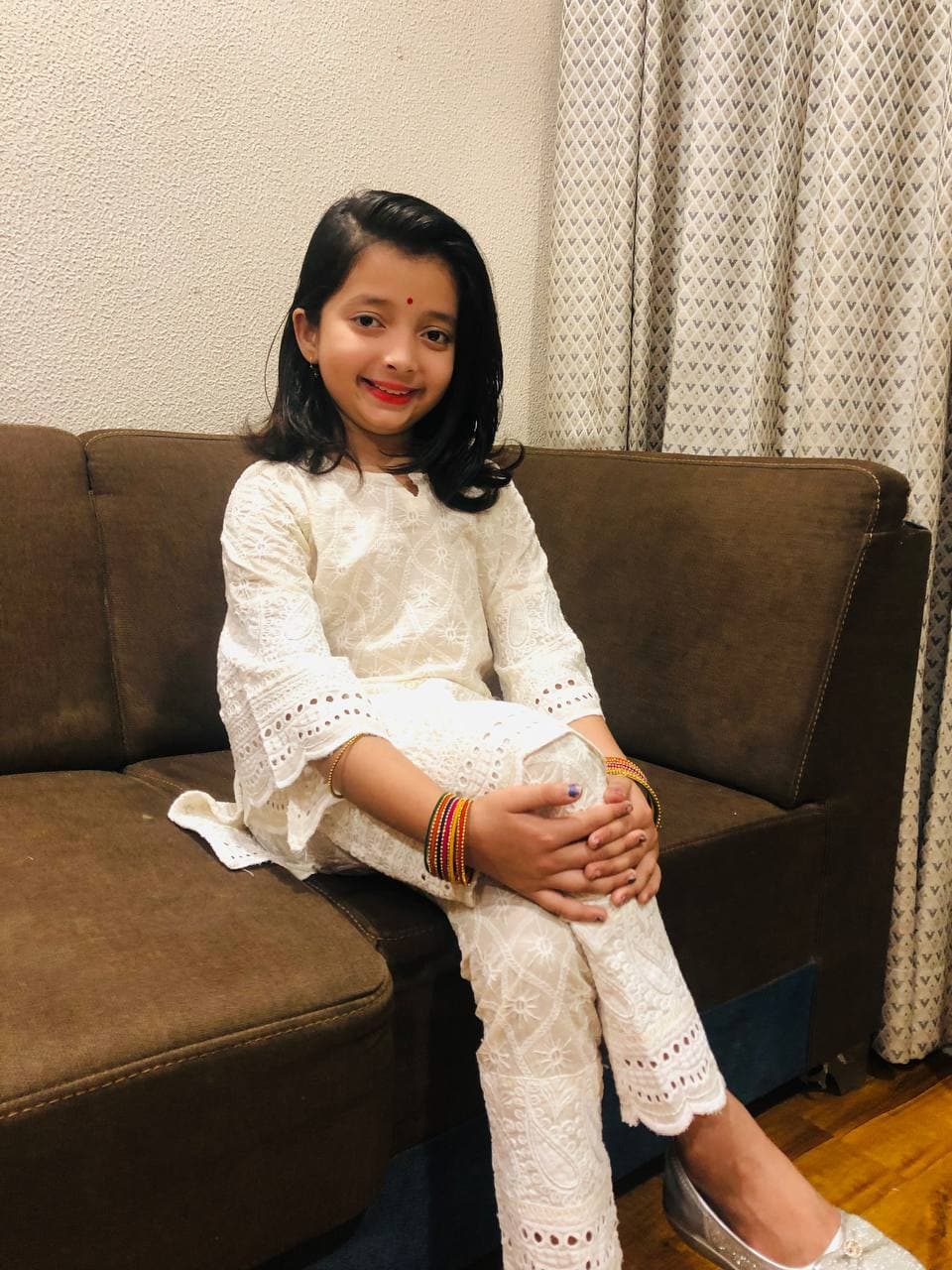 Readymade Kids Chikankari Kurti & Pant