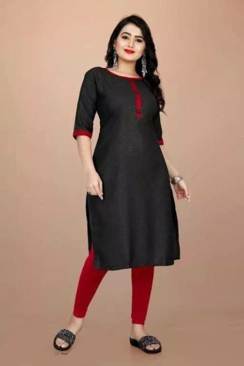 Elegant Plain Cotton Kurti for Women - Perfect Blend of Comfort and Style!