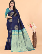 Beautiful Silk Printed Saree With Unstitched Blouse