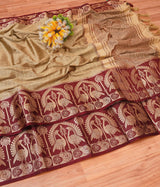 Beautiful Silk Printed Saree With Unstitched Blouse