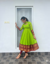 Graceful Anarkali Kurta with Ethnic Border Detail