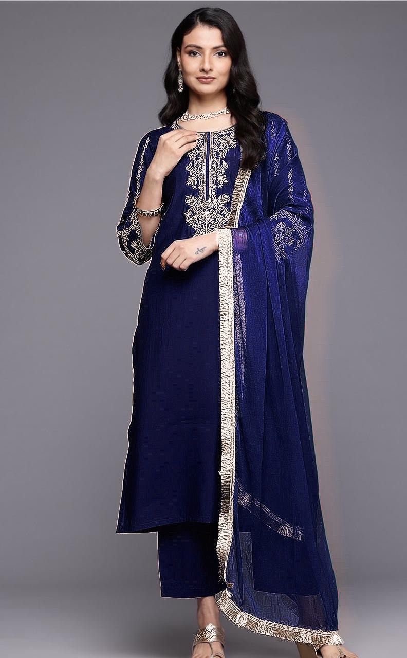 Presenting New Reyon beautiful suit set and dupatta