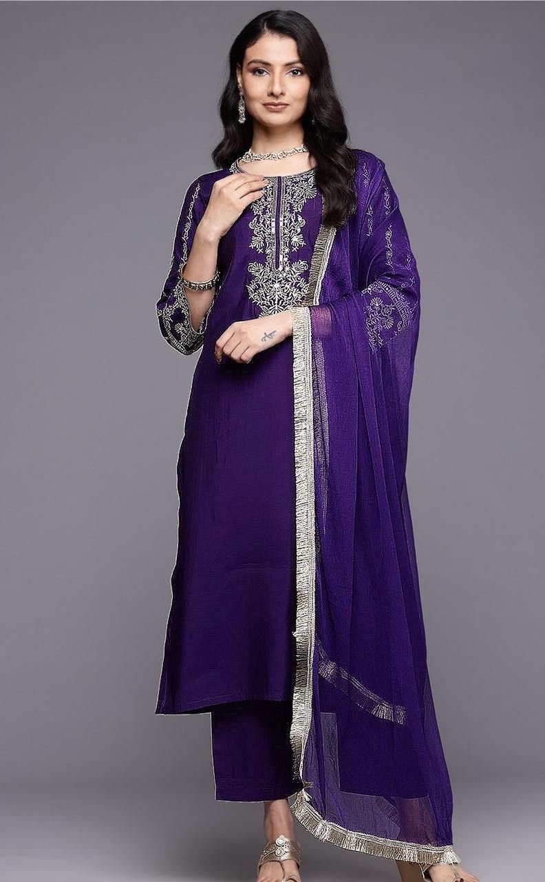 Presenting New Reyon beautiful suit set and dupatta